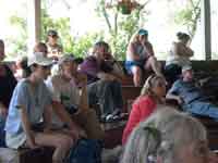 Clinic audience: exhibitors and volunteers get to sit down for once!