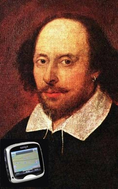 Mr Shakespeare with a Sat nav